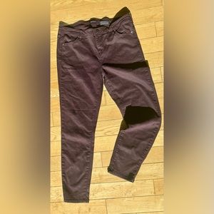 Buffalo David Bitton Women's Vale Mid-Rise Stretch Skinny Jeans Burgundy